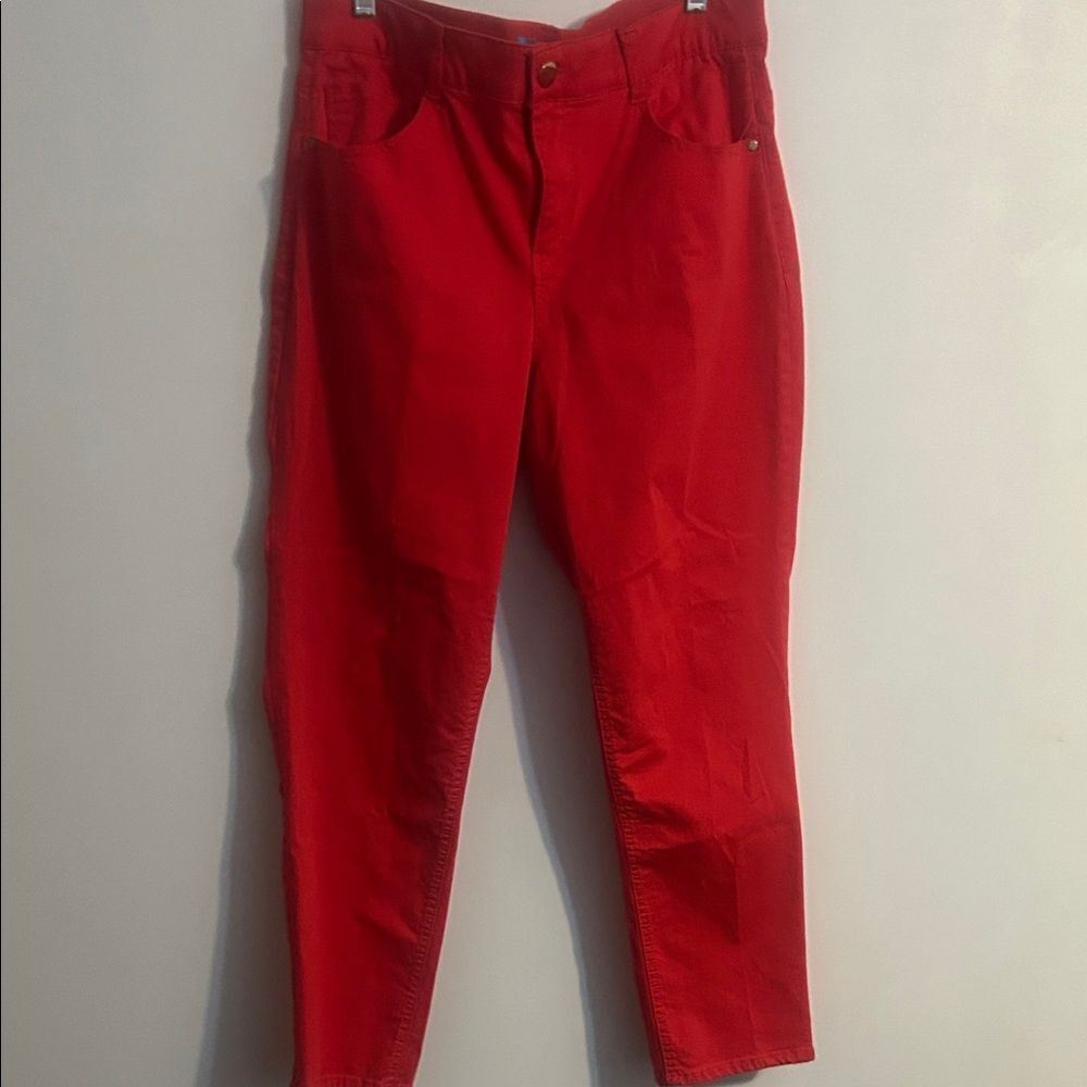 Draper James Women's Straight Leg Jeans in Red